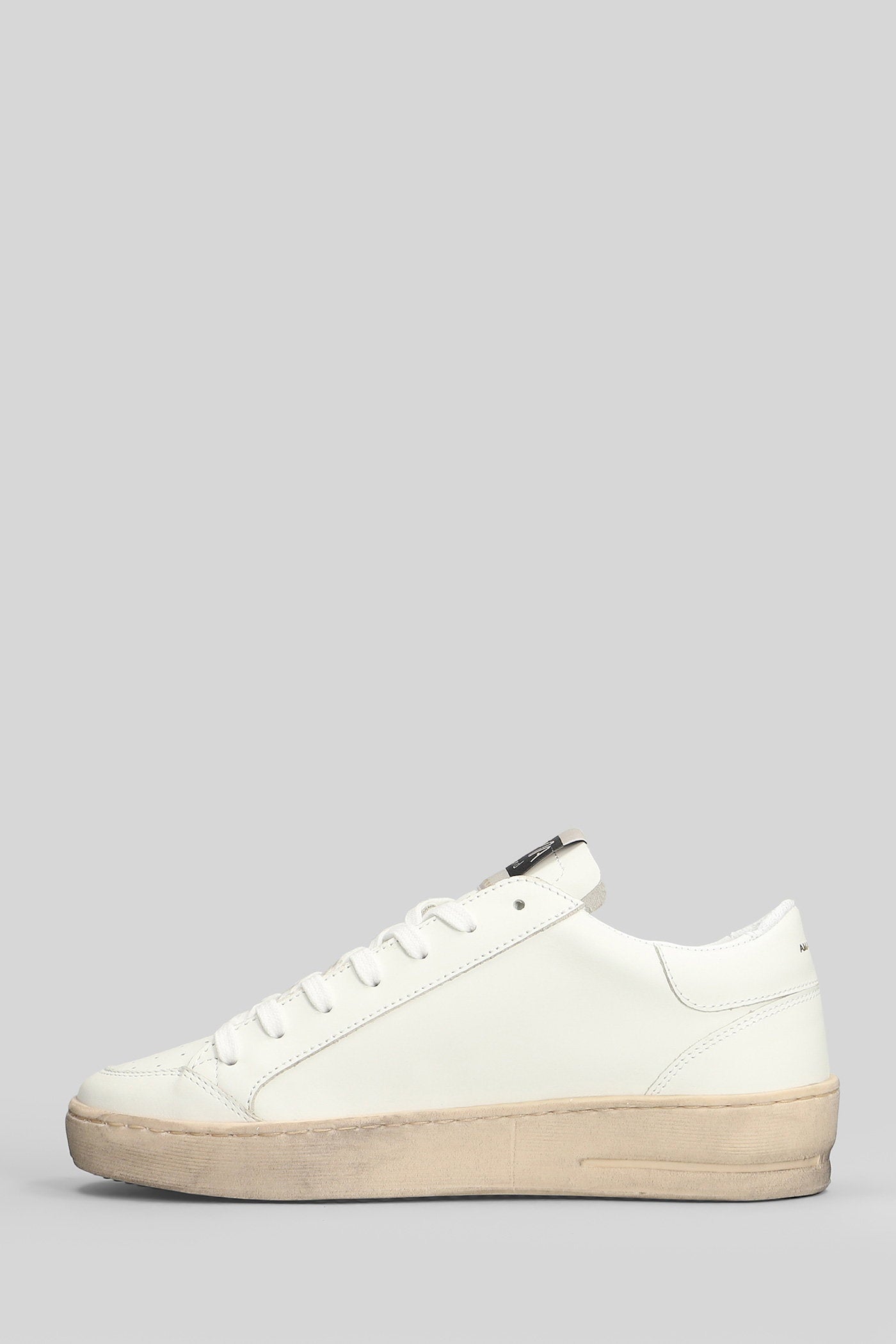 Sneakers in white leather Scarpe