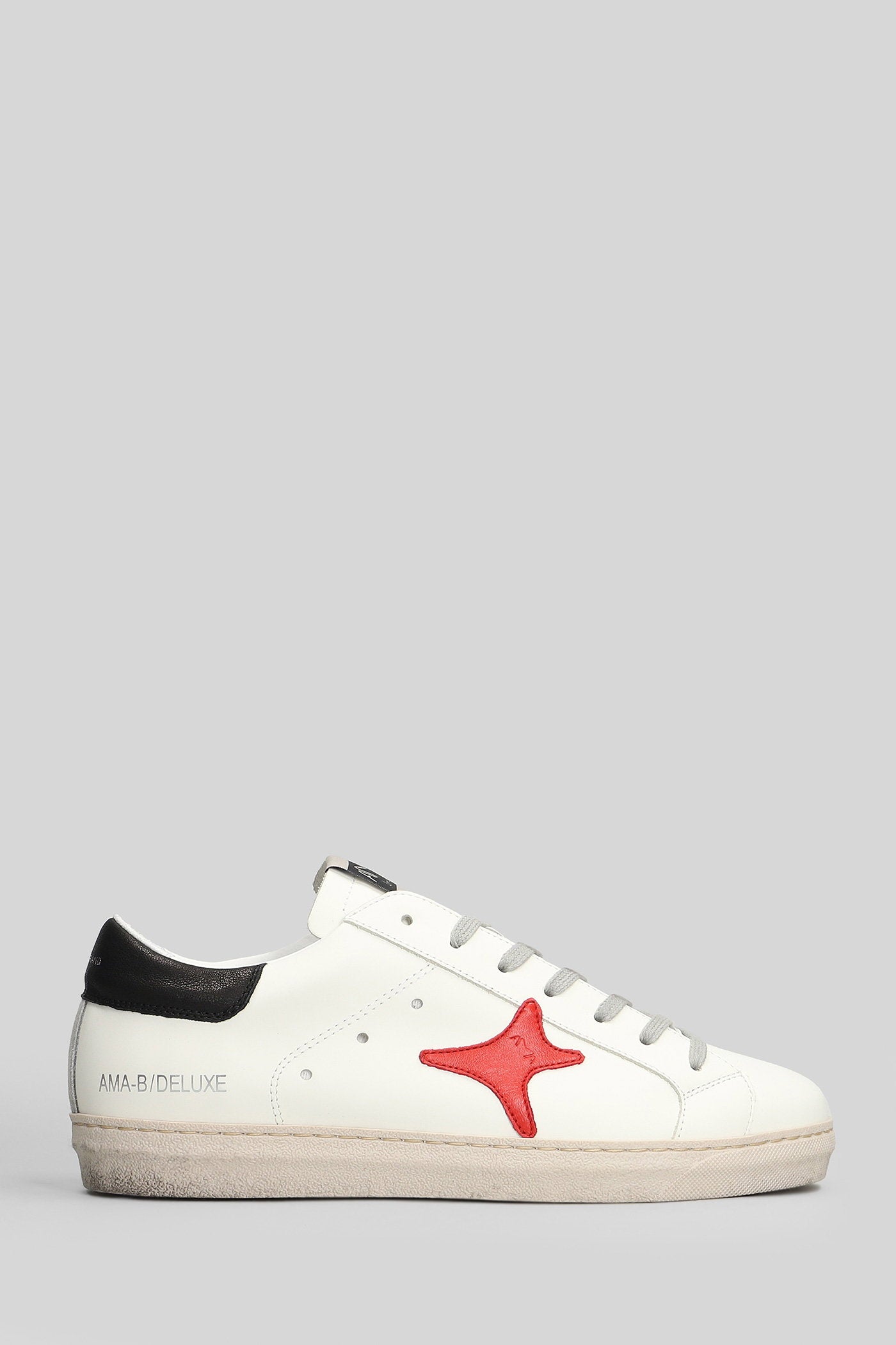 Sneakers in white leather Scarpe