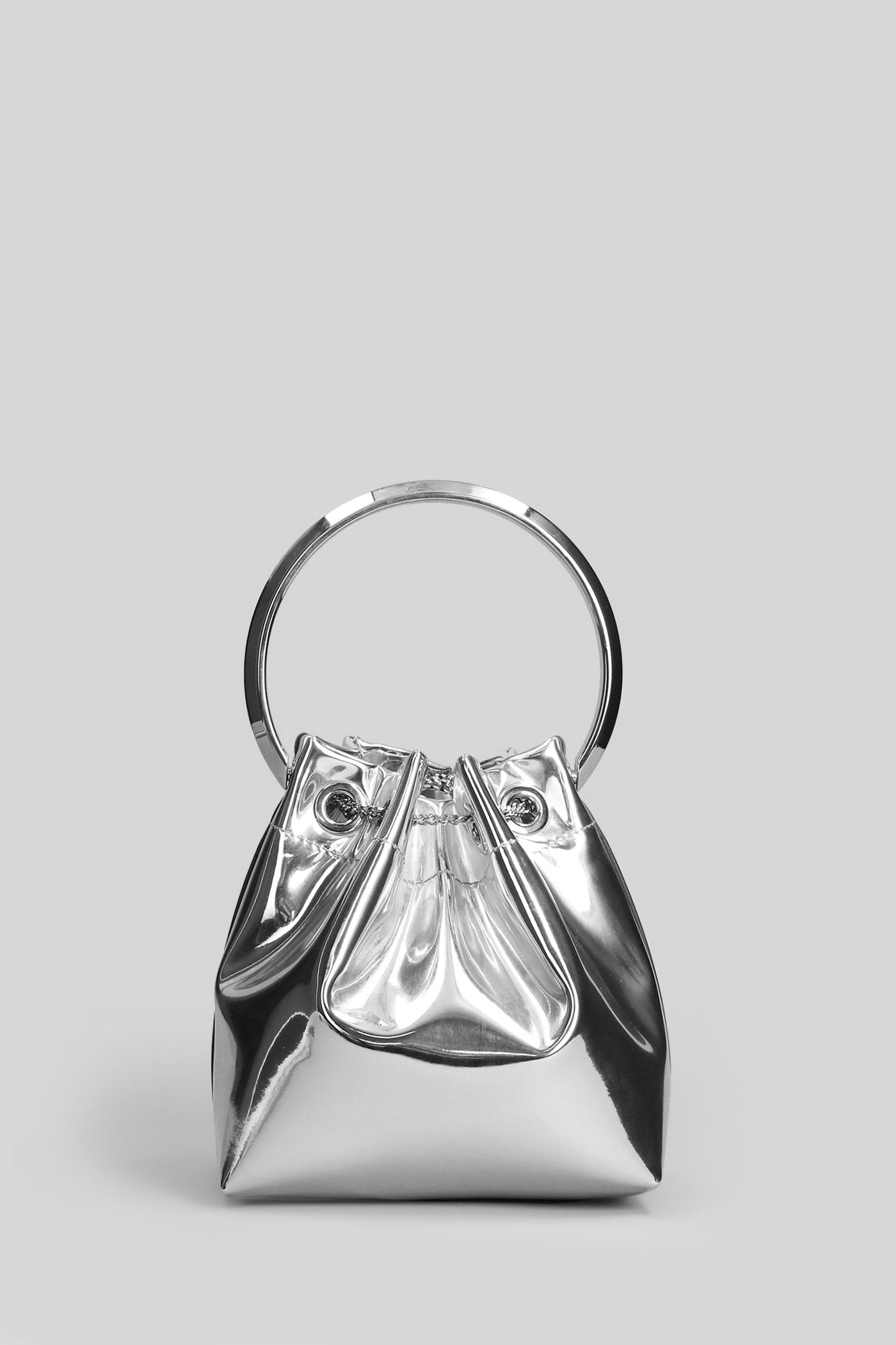 Bon Hand bag in silver leather Borse