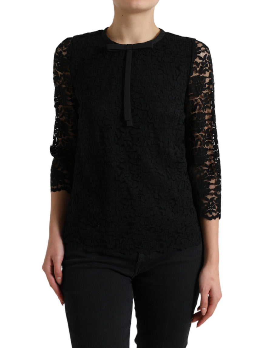 Dolce & Gabbana 65% Nylon blouse in black