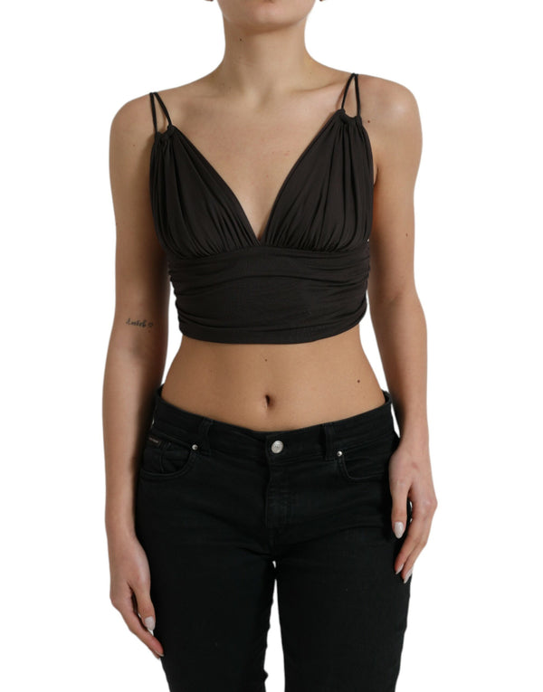 Dolce & Gabbana 100% Viscose tank top in brown