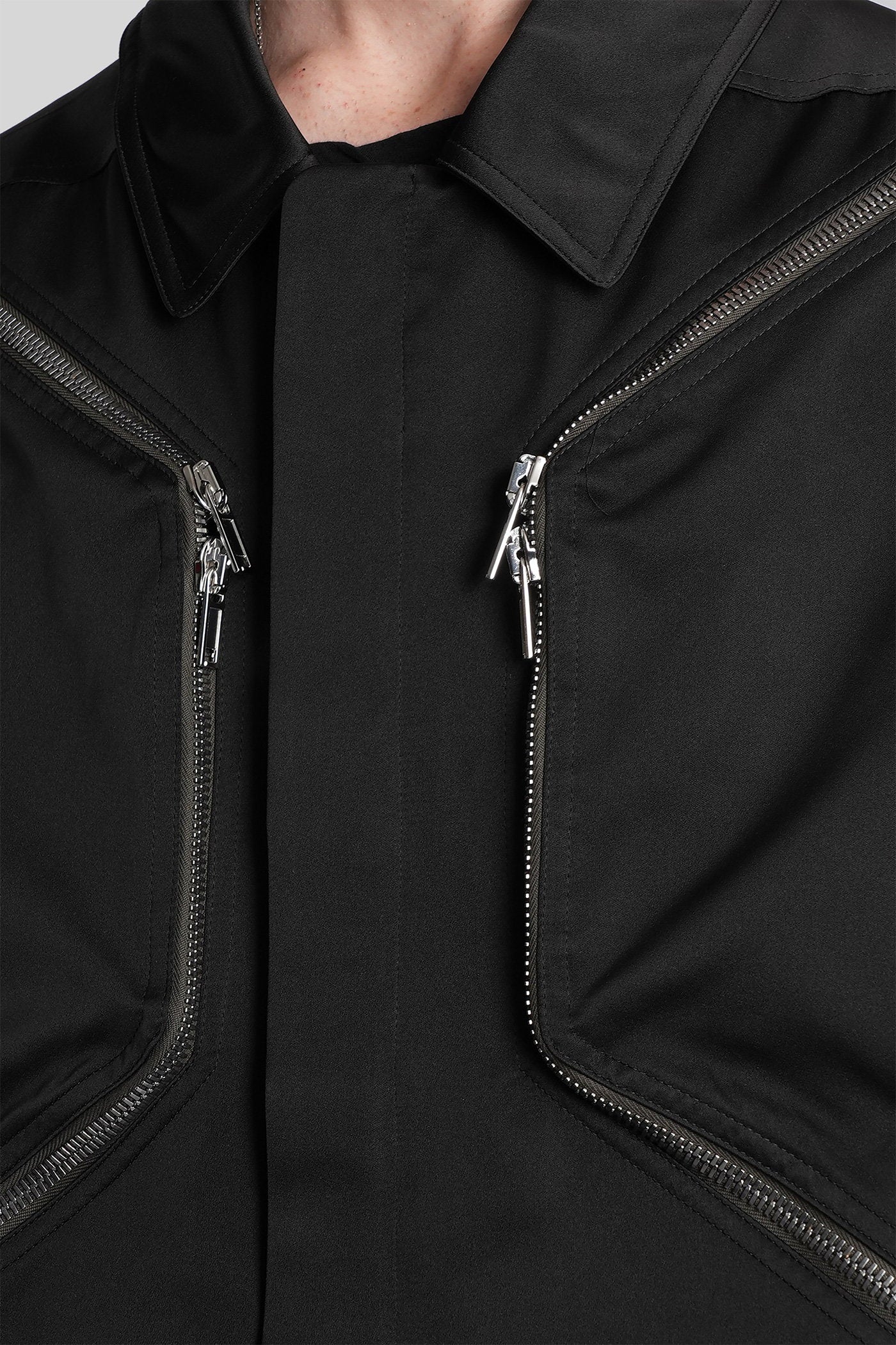 Heizer Mac Jkt Casual Jacket Black Polyester Abbigliamento