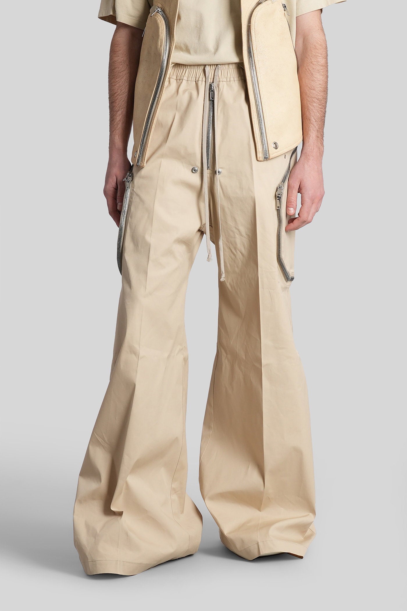 Heizer Belas Pants Beige Cotton Abbigliamento