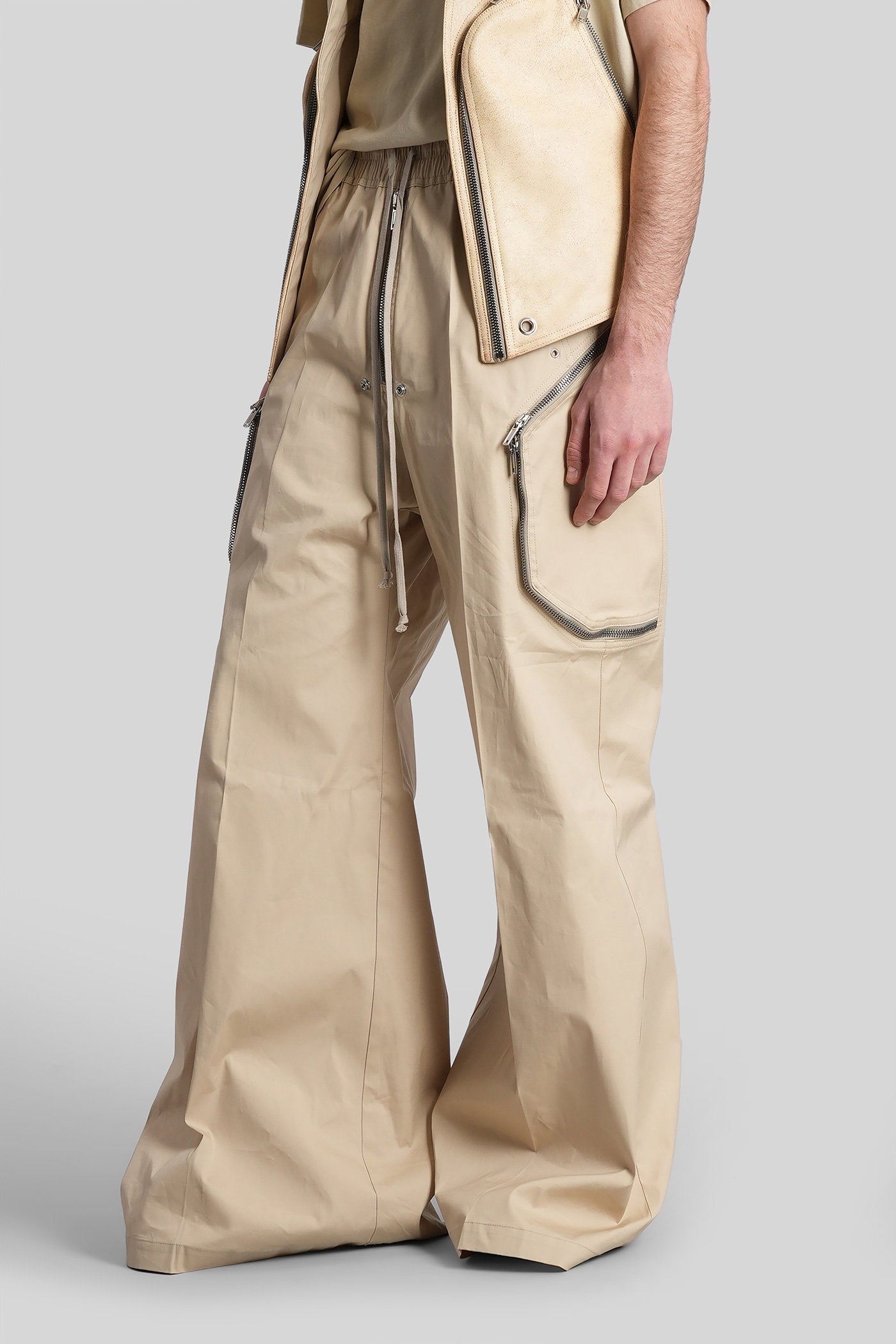 Heizer Belas Pants Beige Cotton Abbigliamento
