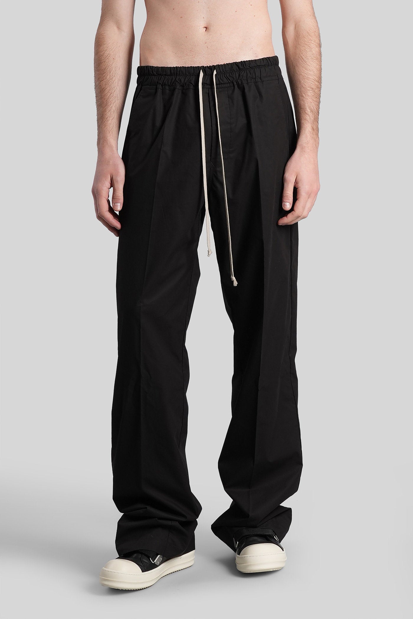 Dietrich Drawstring Pants Black Cotton Abbigliamento