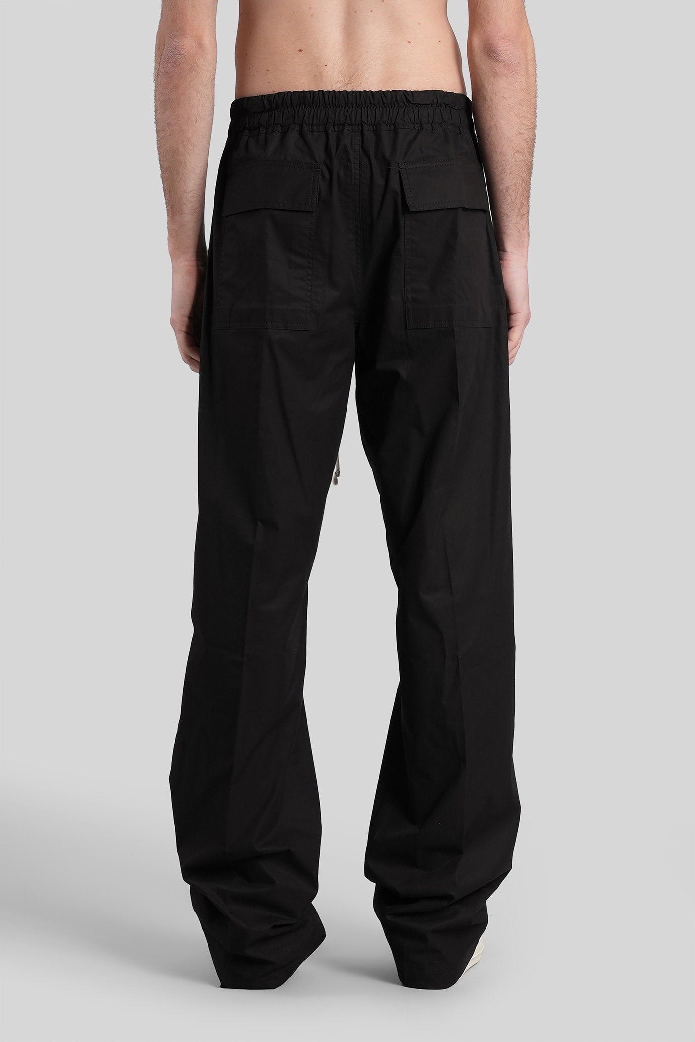 Dietrich Drawstring Pants Black Cotton Abbigliamento