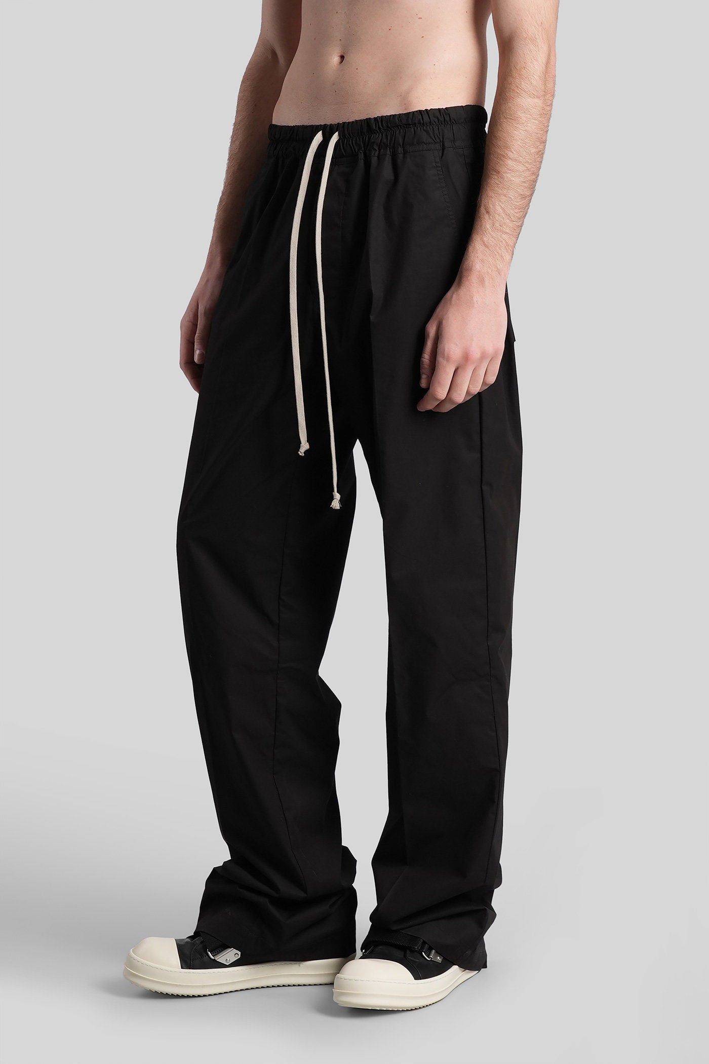 Dietrich Drawstring Pants Black Cotton Abbigliamento