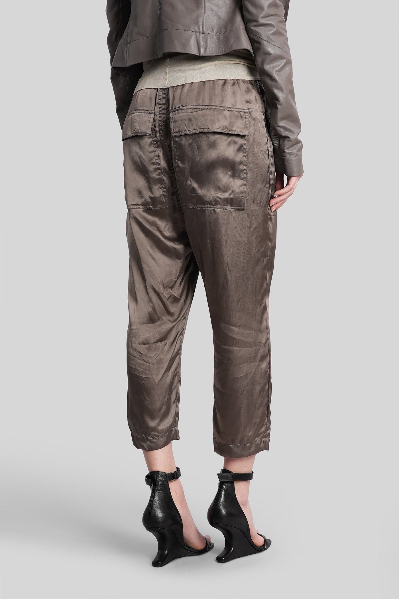 Drawstring astaires Pants in grey polyamide polyester Abbigliamento