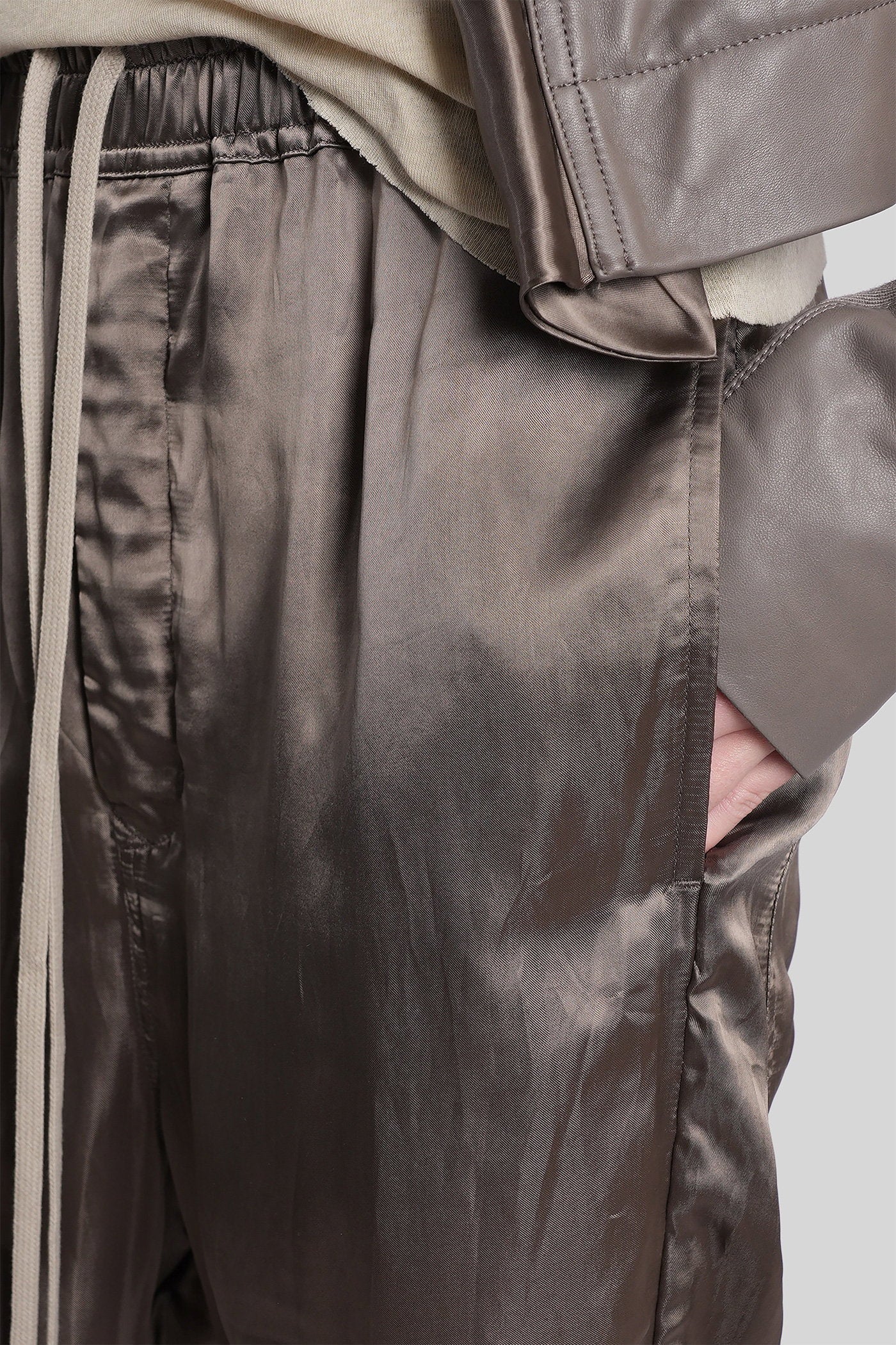 Drawstring astaires Pants in grey polyamide polyester Abbigliamento