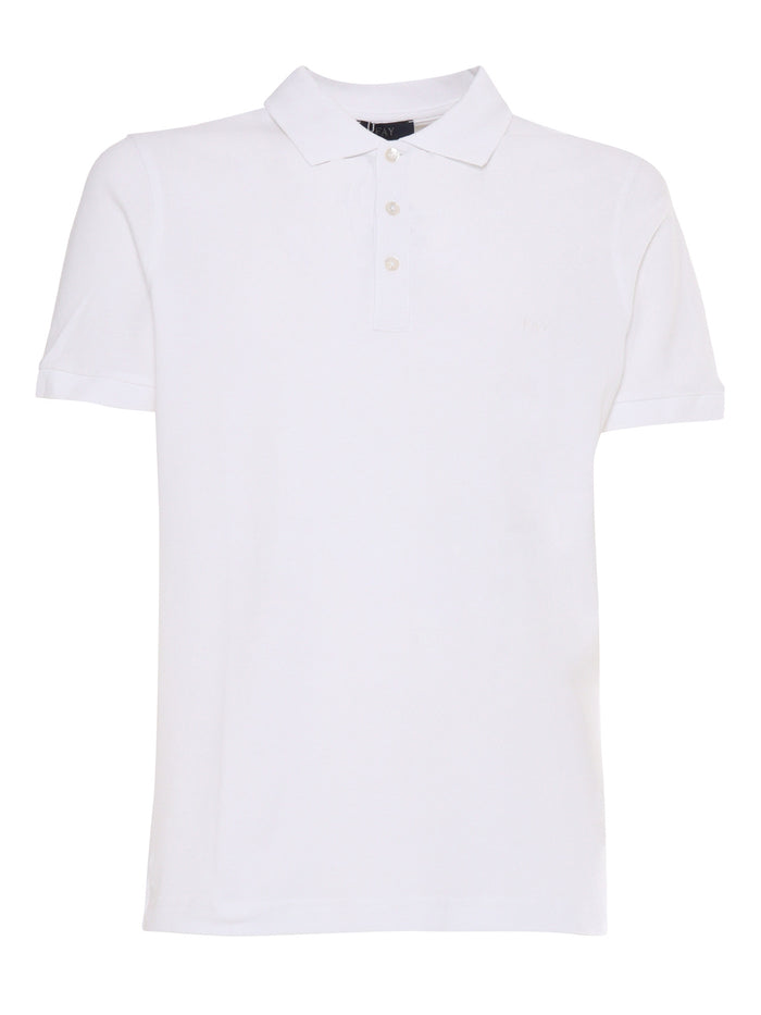 PIQUET STRETCH POLO White Cotton Elastane Shirt