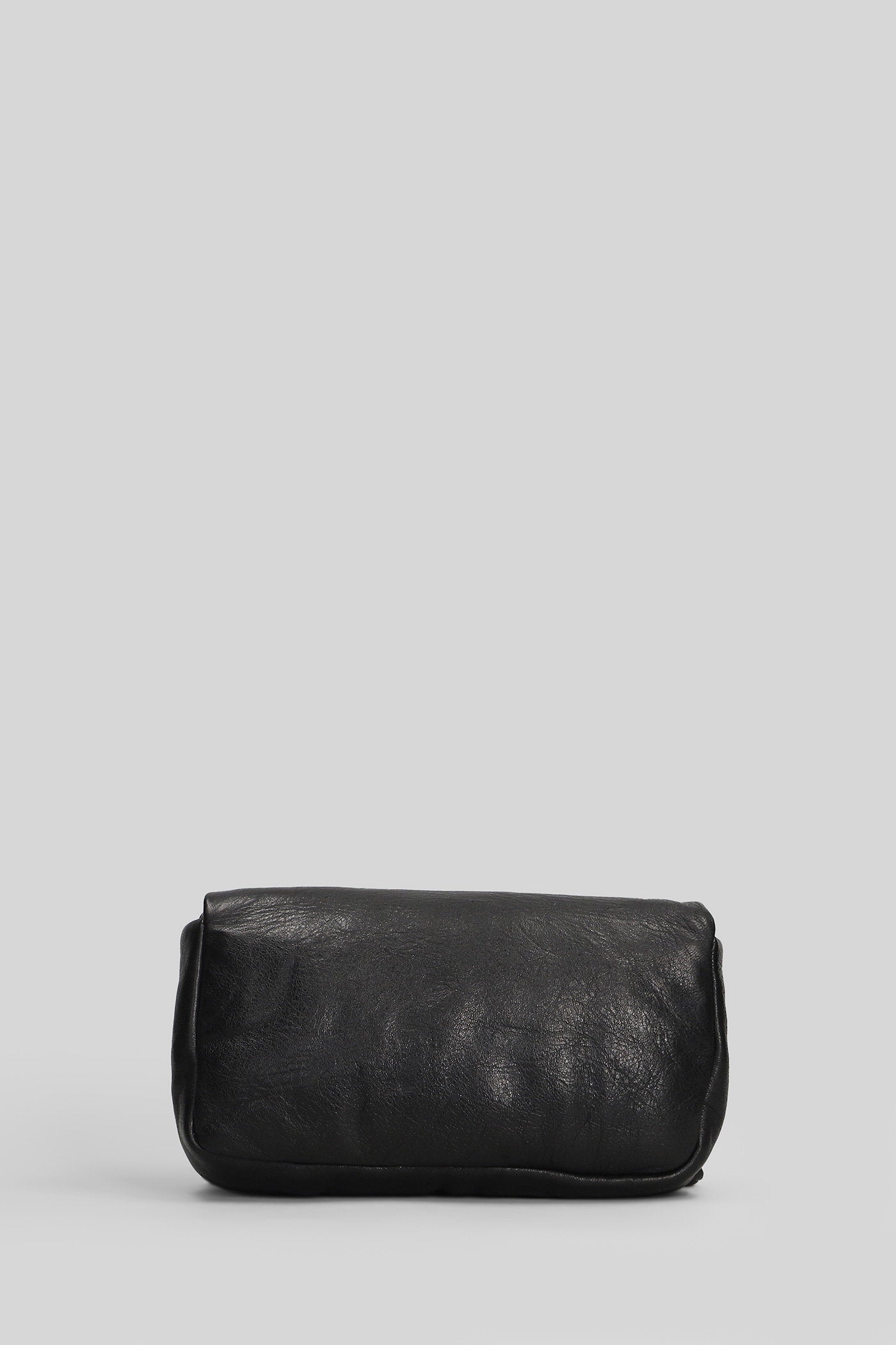 Pillow griffin Shoulder bag in black leather Borse