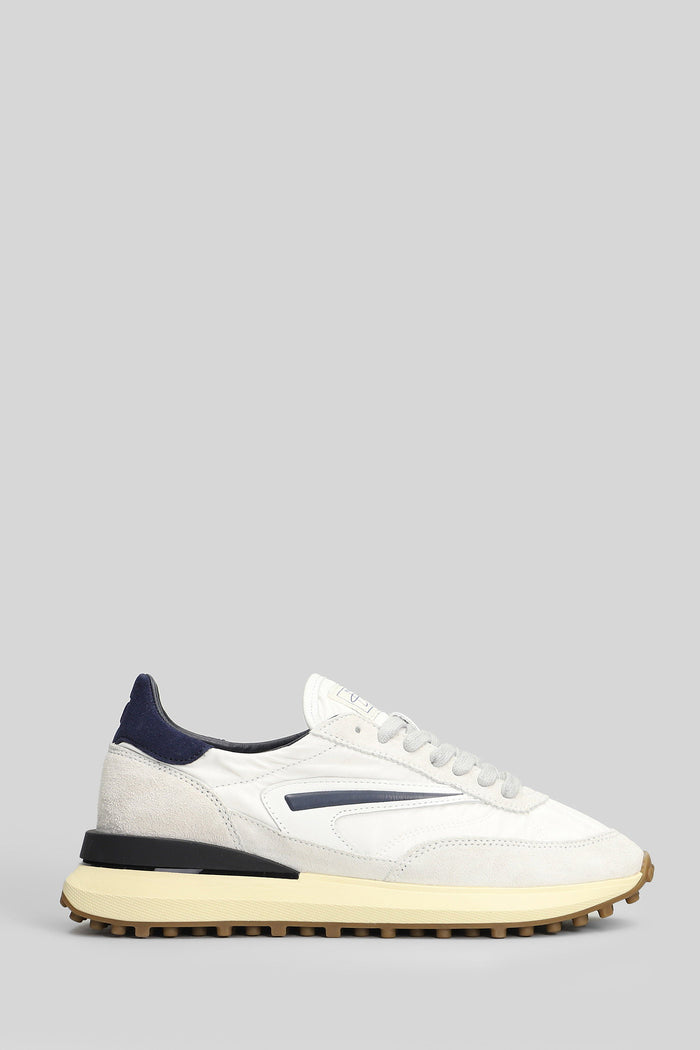 Athletica Nylon Sneakers in white Suede and fabric Scarpe