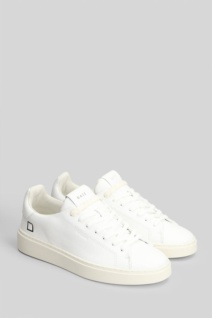 Levante Calf Sneakers in white leather Scarpe