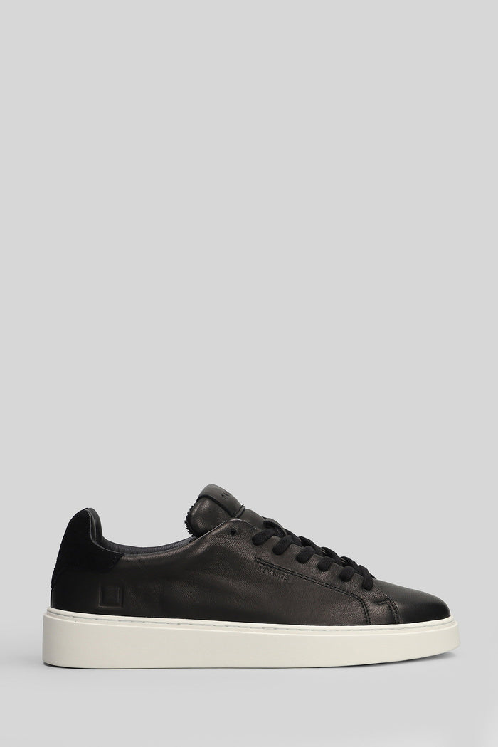 Levante Soft Sneakers in black leather Scarpe