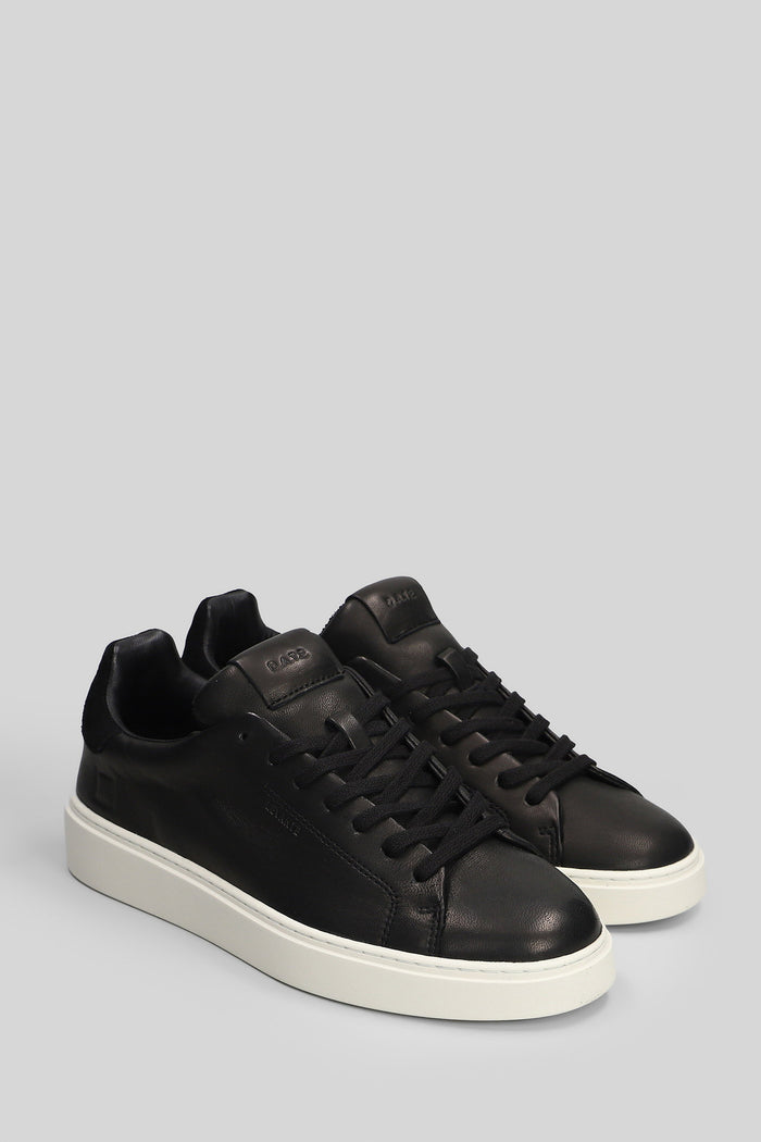 Levante Soft Sneakers in black leather Scarpe