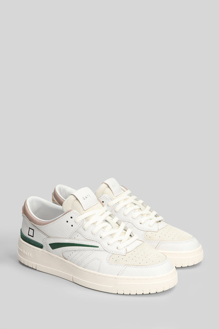 Torneo Colored Sneakers in white leather Scarpe