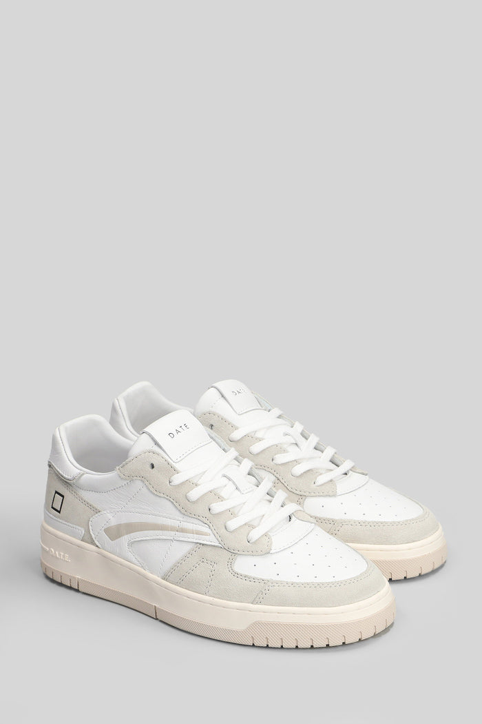 Torneo Pure Basic Sneakers in white suede and leather Scarpe
