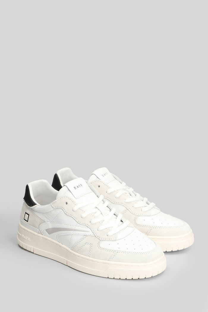 Torneo Pure Basic Sneakers in white suede and leather Scarpe