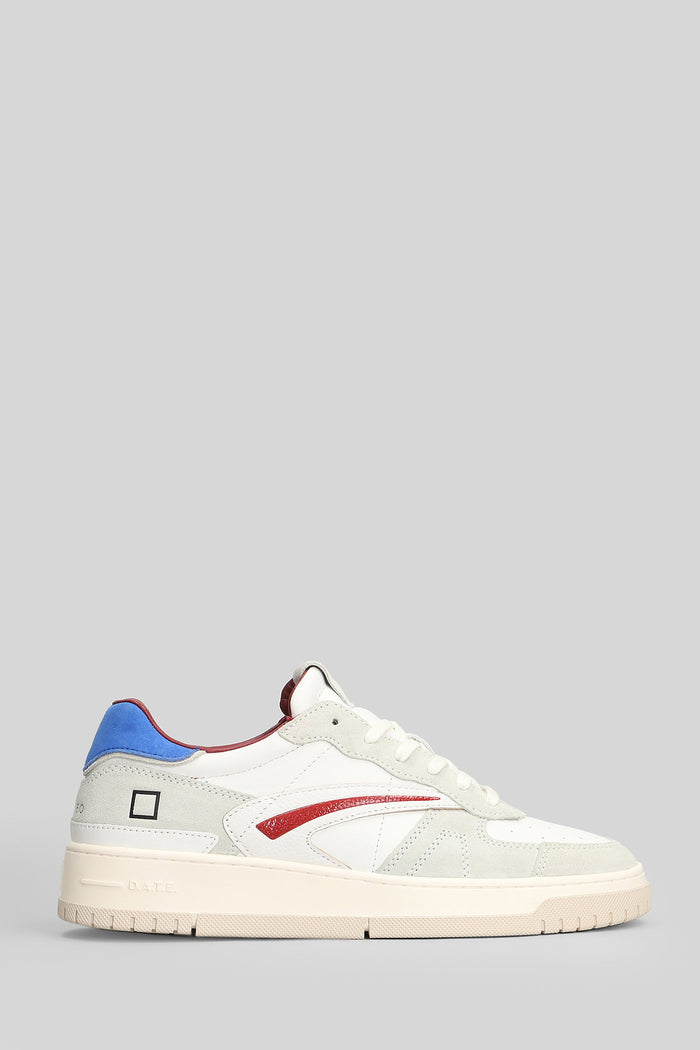 Torneo Pure Calf Sneakers in white suede and leather Scarpe