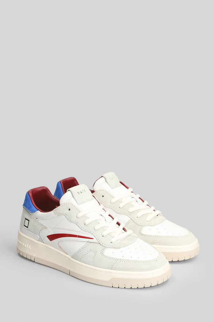 Torneo Pure Calf Sneakers in white suede and leather Scarpe