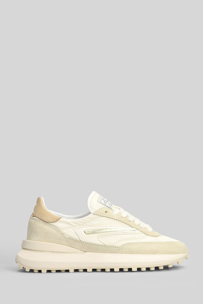 Athleta Nylon Sneakers in beige Suede and fabric Scarpe