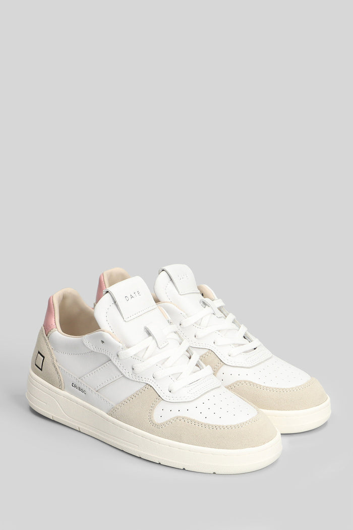 Court 2.0 Basic Sneakers in white suede and leather Scarpe