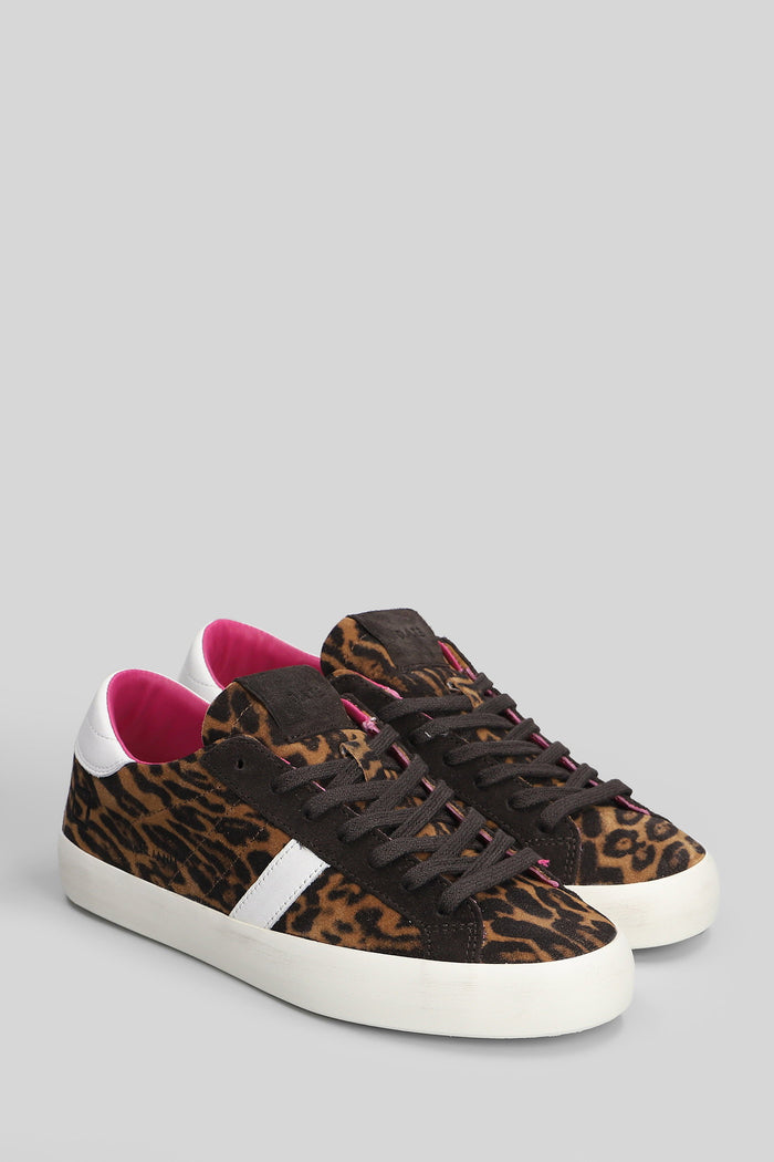 Hill Low Animalier Sneakers in suede Scarpe