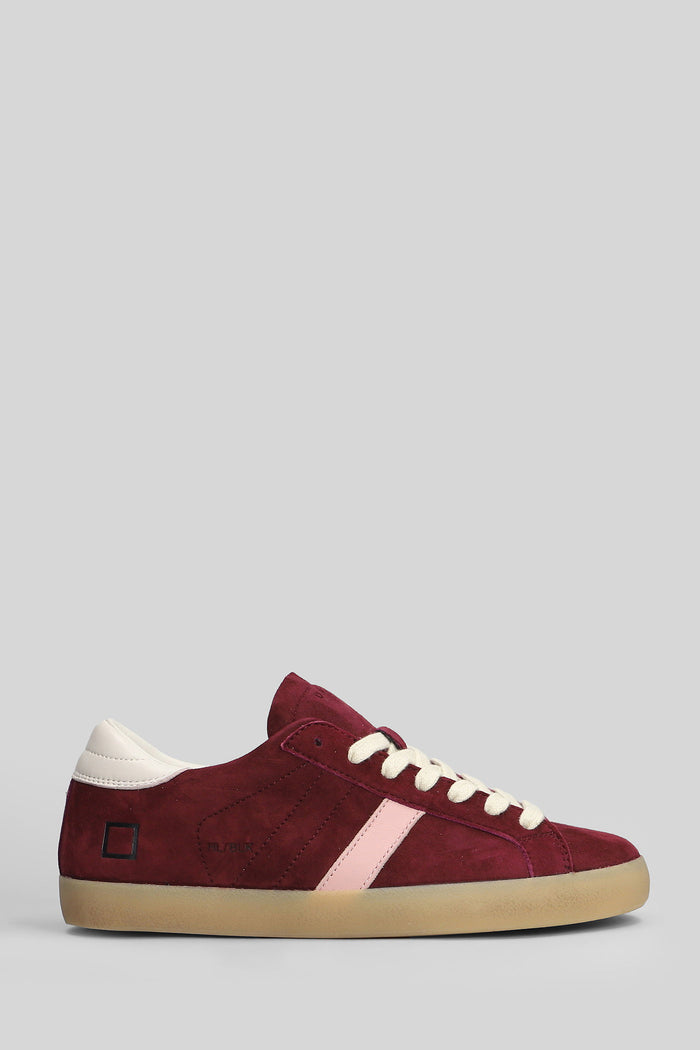 Hill Low Block Sneakers in bordeaux suede Scarpe