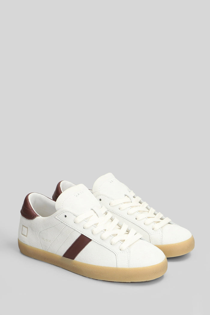 Hill Low Block Sneakers in white suede Scarpe