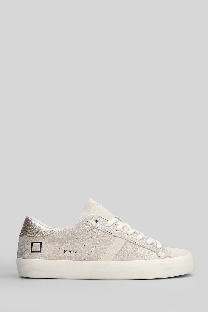 Hill Low Stardust Sneakers in platinum suede and leather Scarpe