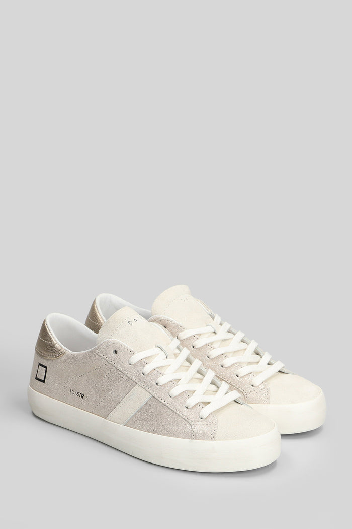 Hill Low Stardust Sneakers in platinum suede and leather Scarpe