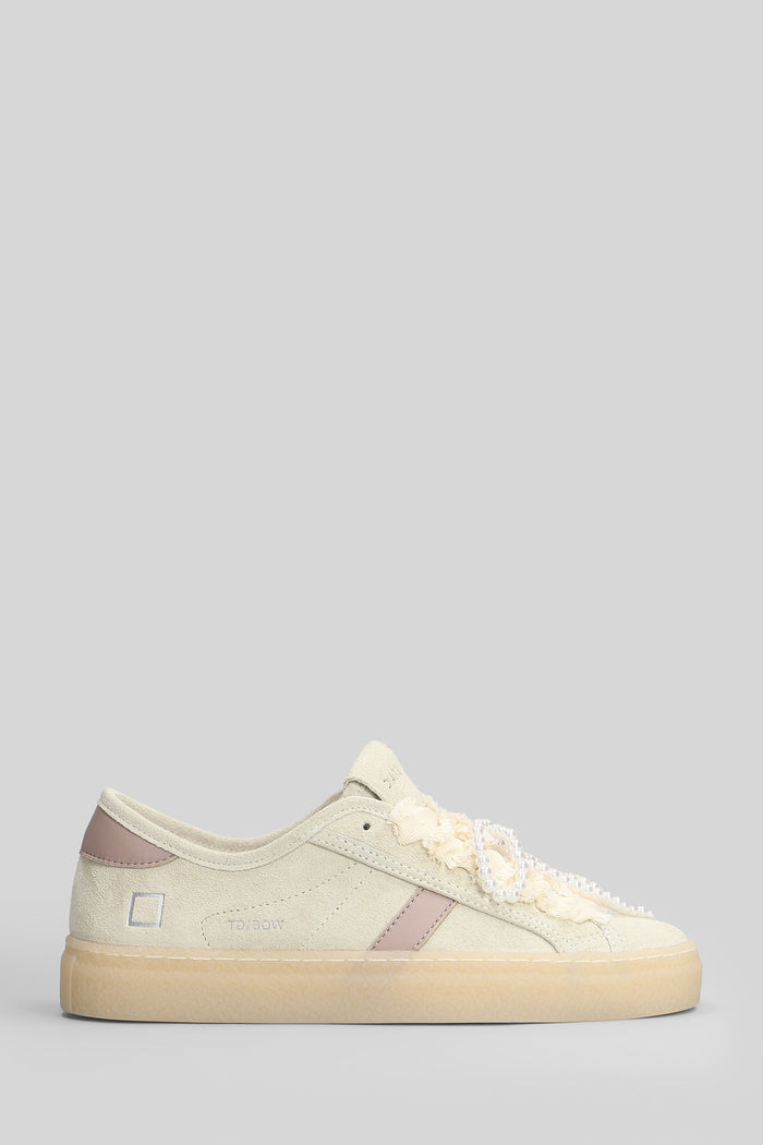 Tender Bow Sneakers in beige suede Scarpe