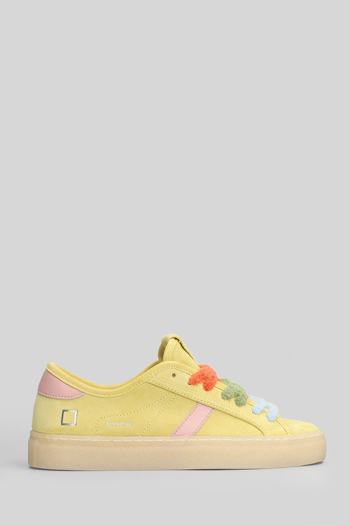 Tender Bow Sneakers in yellow suede Scarpe