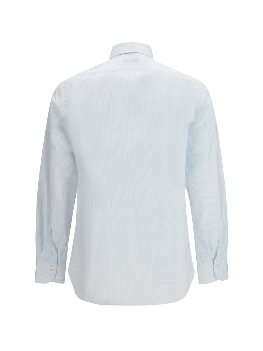Shirt Napoli Light Blue Stripe Cotton