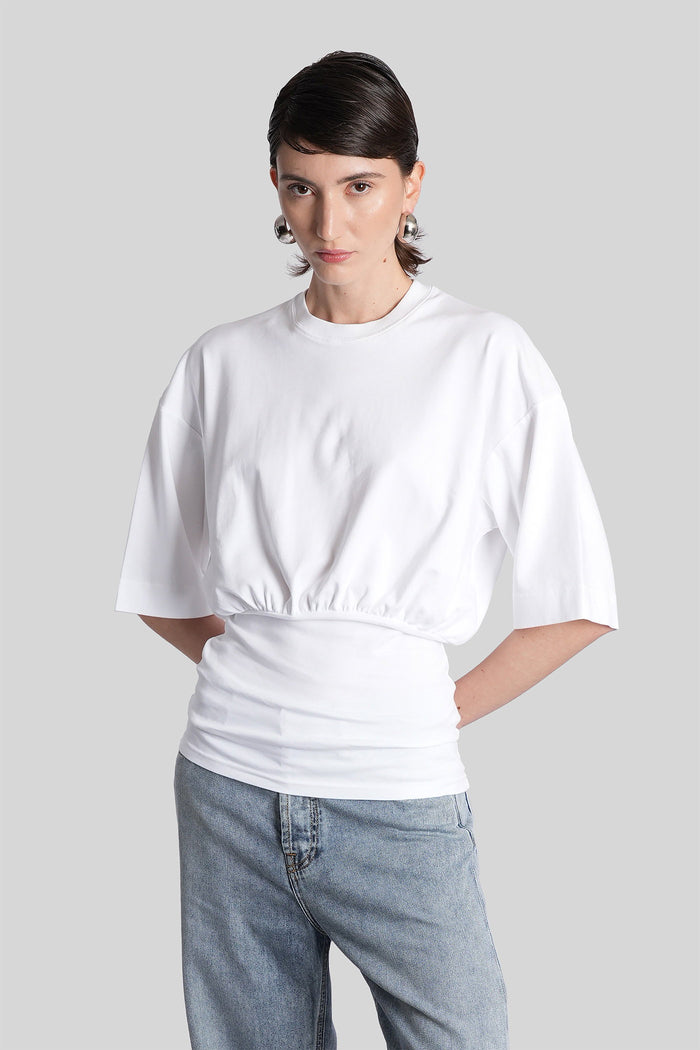 Amy T-Shirt in white cotton Abbigliamento