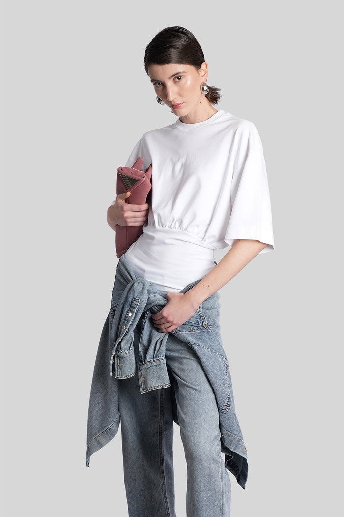 Amy T-Shirt in white cotton Abbigliamento