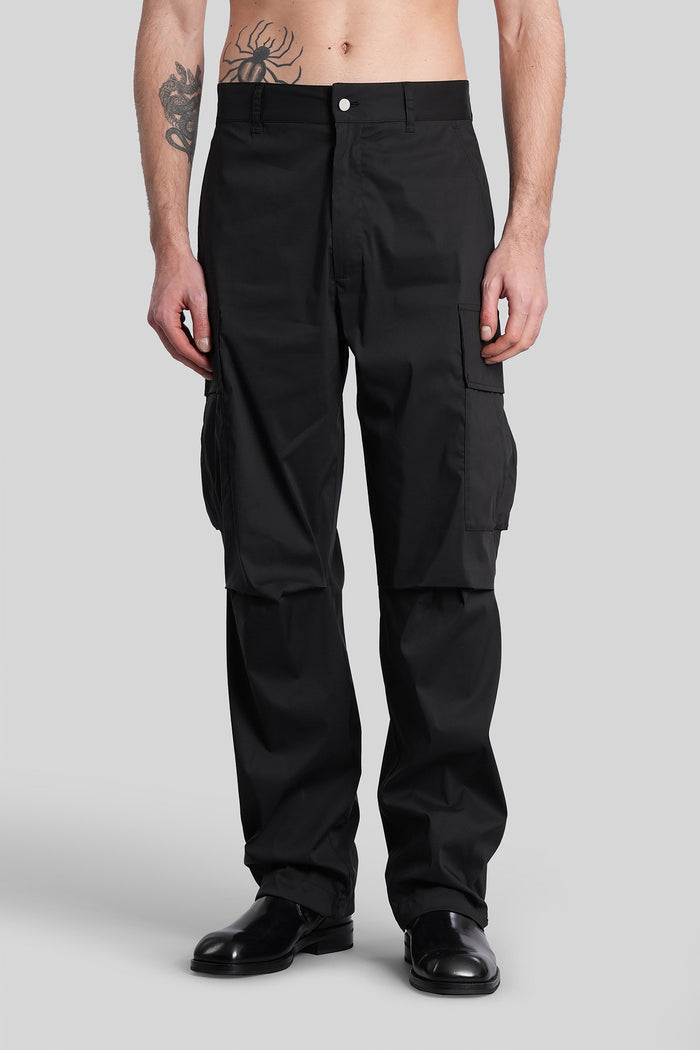 Saint Pants Black Cotton Abbigliamento