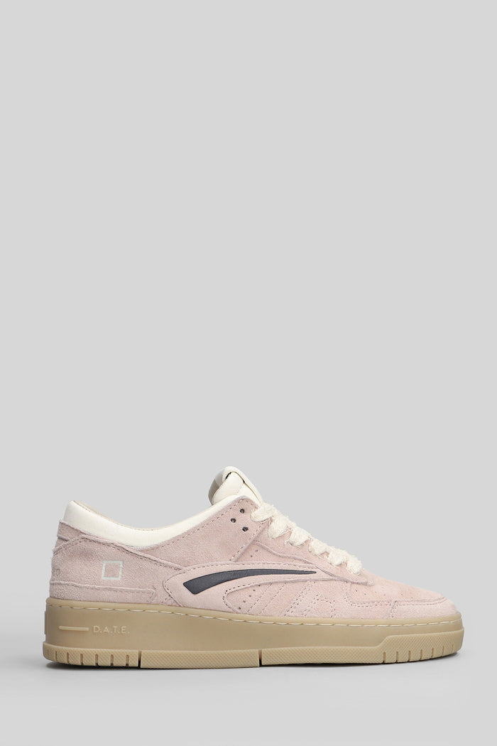 Torneo Block Sneakers in rose-pink suede Scarpe