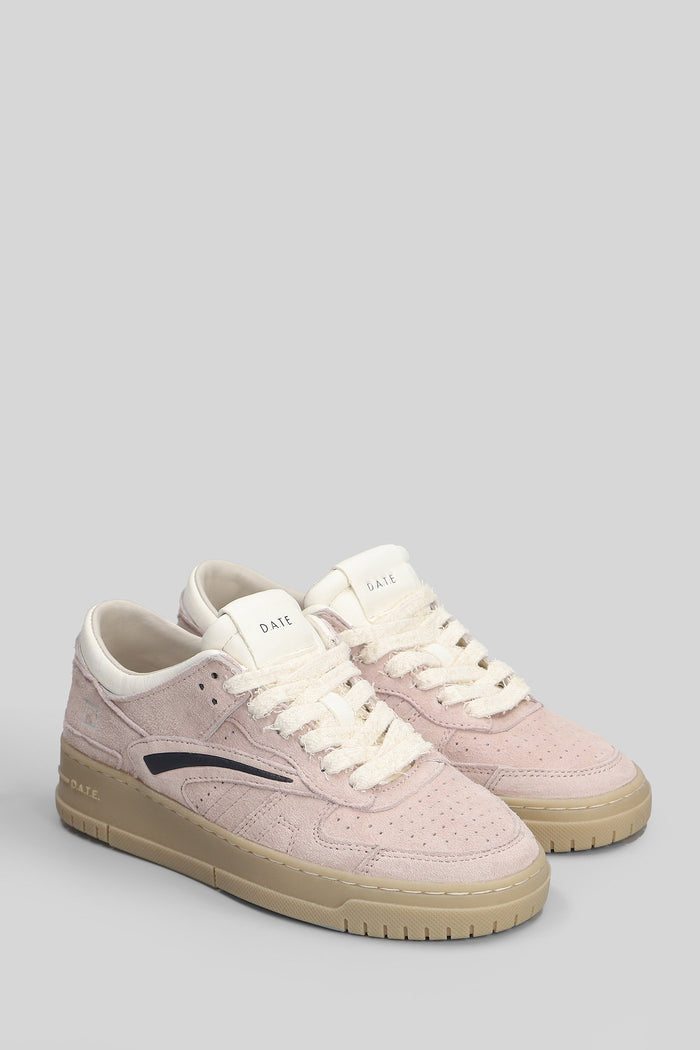 Torneo Block Sneakers in rose-pink suede Scarpe