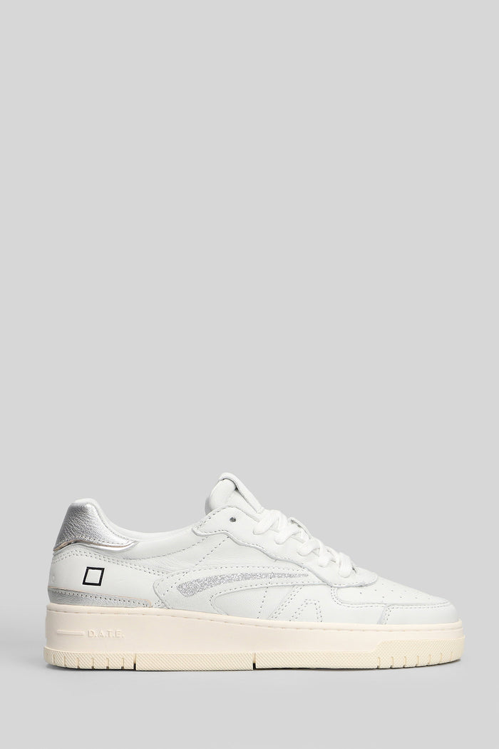 Torneo Pure Shiny Sneakers in white leather Scarpe