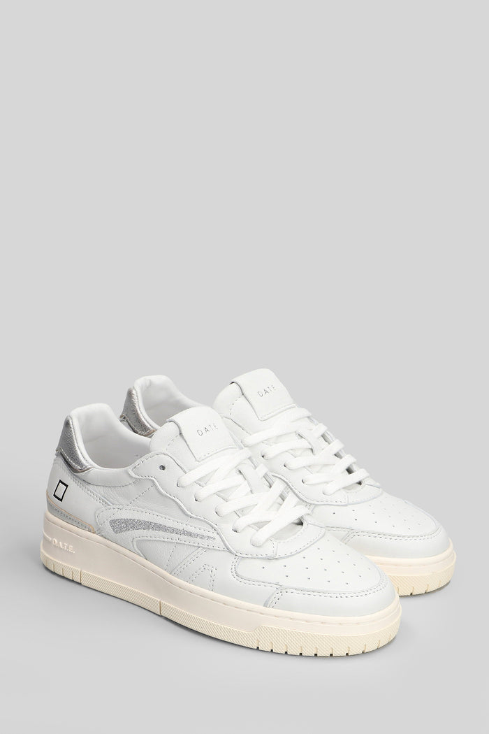 Torneo Pure Shiny Sneakers in white leather Scarpe