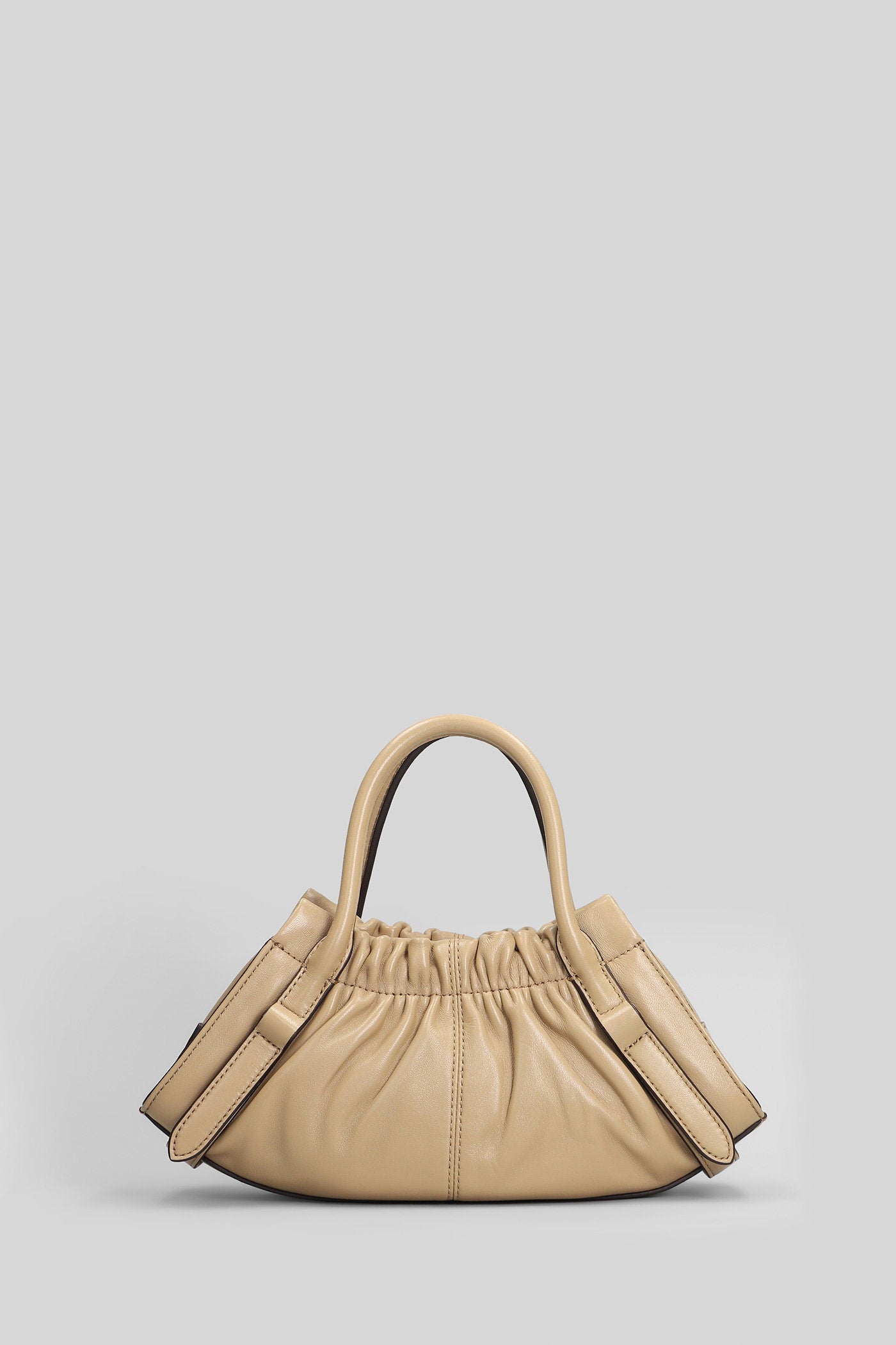 The Small Satchel Shoulder Bag Camel Leather Borse