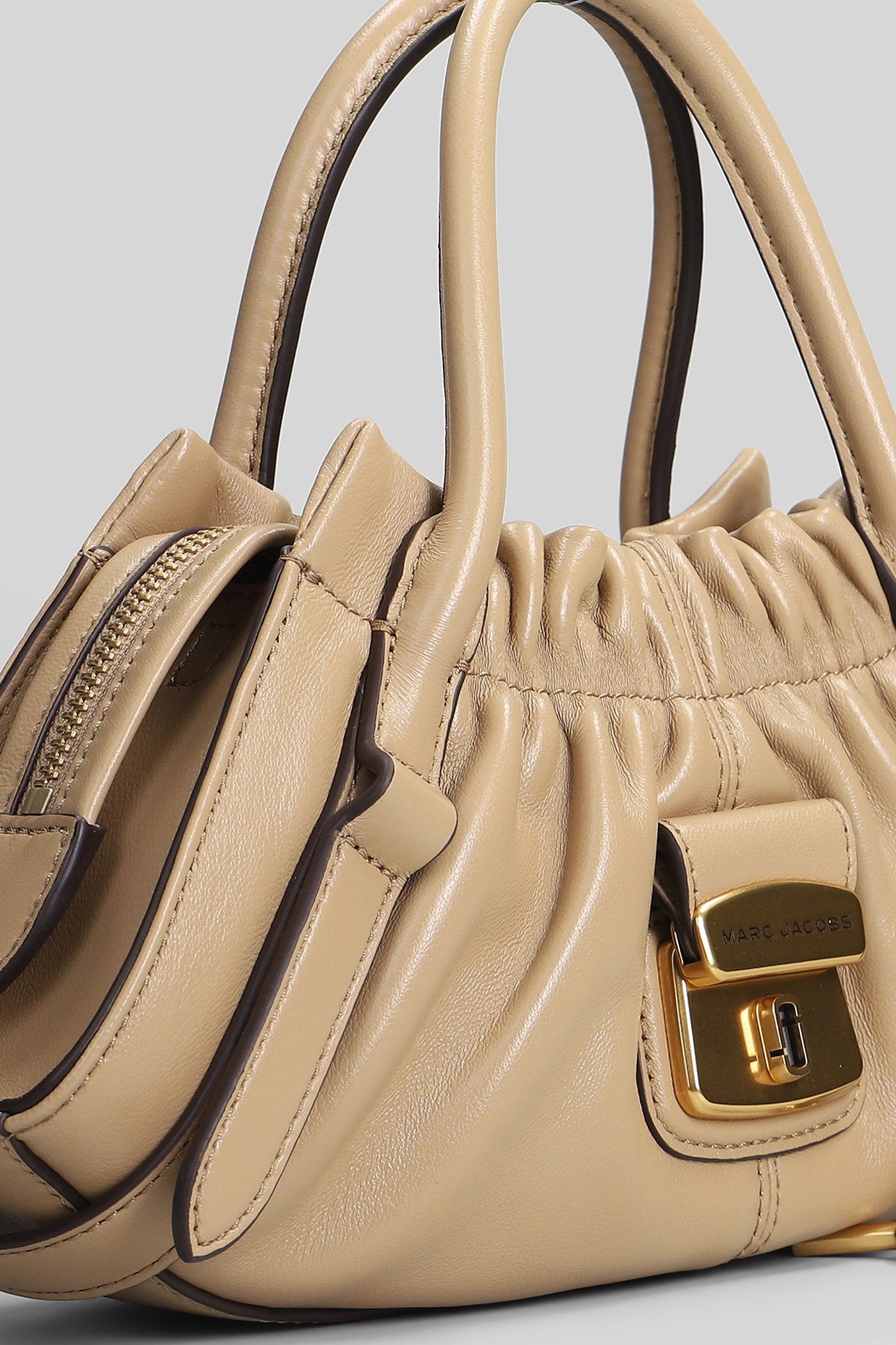 The Small Satchel Shoulder Bag Camel Leather Borse