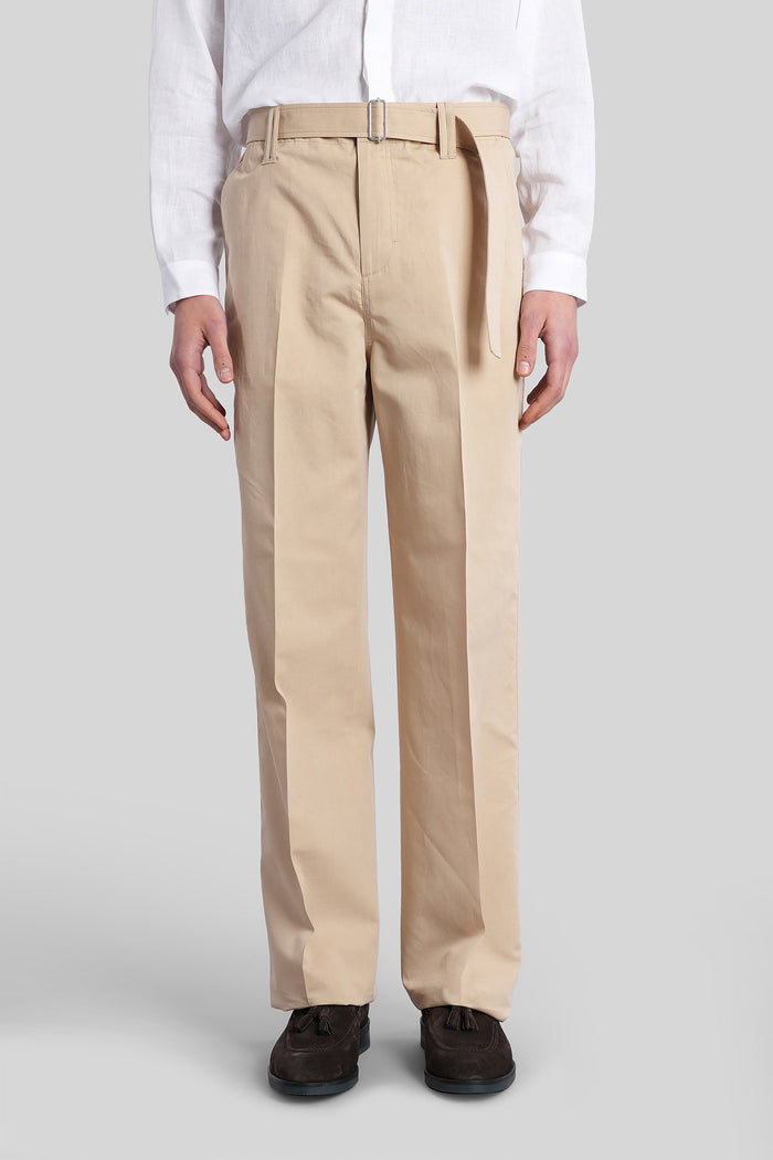 Pants in beige cotton Abbigliamento