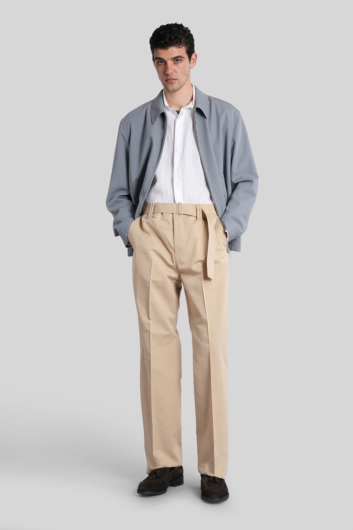 Pants in beige cotton Abbigliamento
