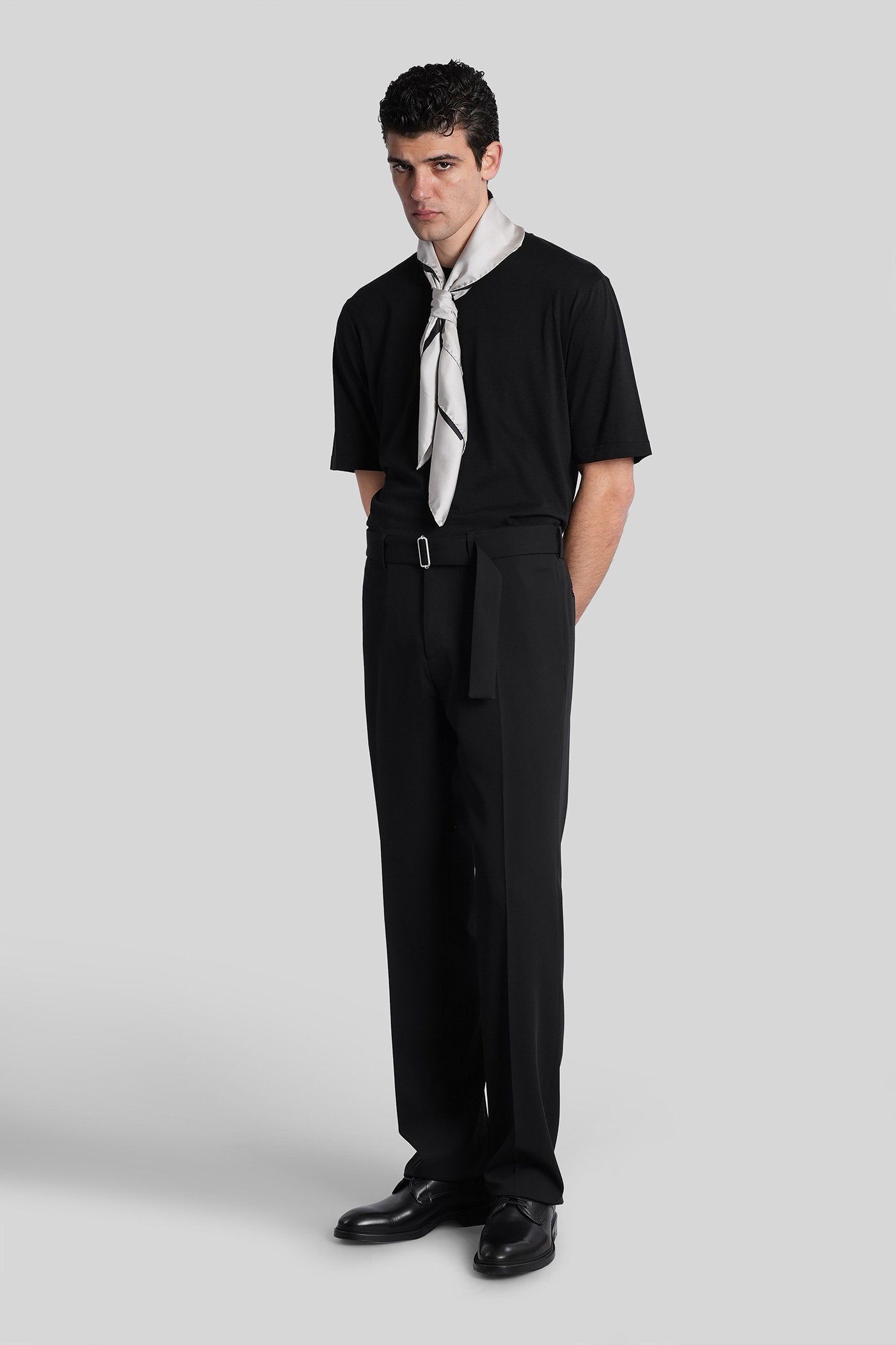 T-Shirt in black cotton Abbigliamento