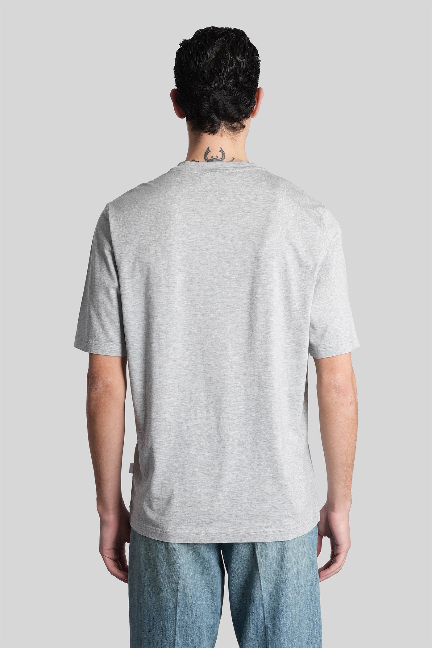 T-Shirt in grey cotton Abbigliamento