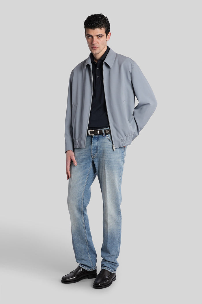 Polo in blue cotton Abbigliamento