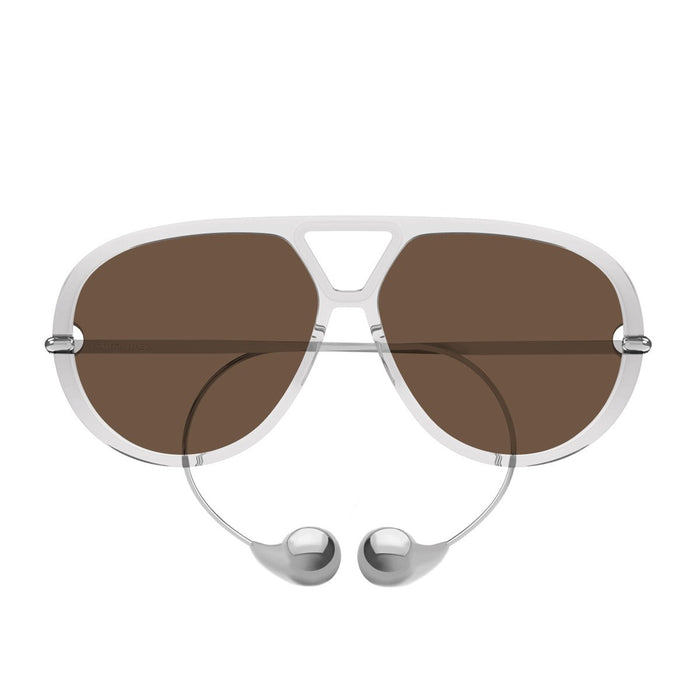 Bottega Veneta Bv1273s Linea Unapologetic Transparent Acetato/metallo Sunglasses