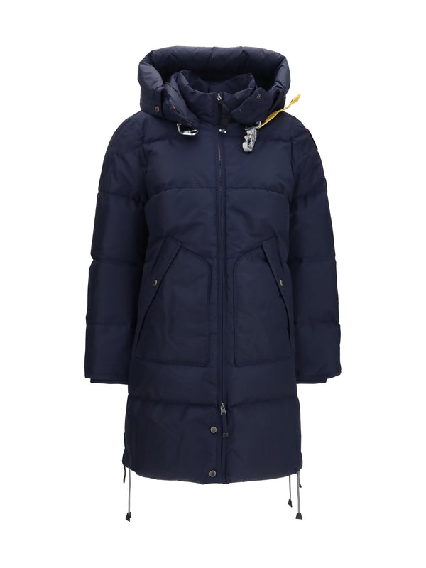 Long Down Jacket Bear Navy Blue Inner: Duck Puffer